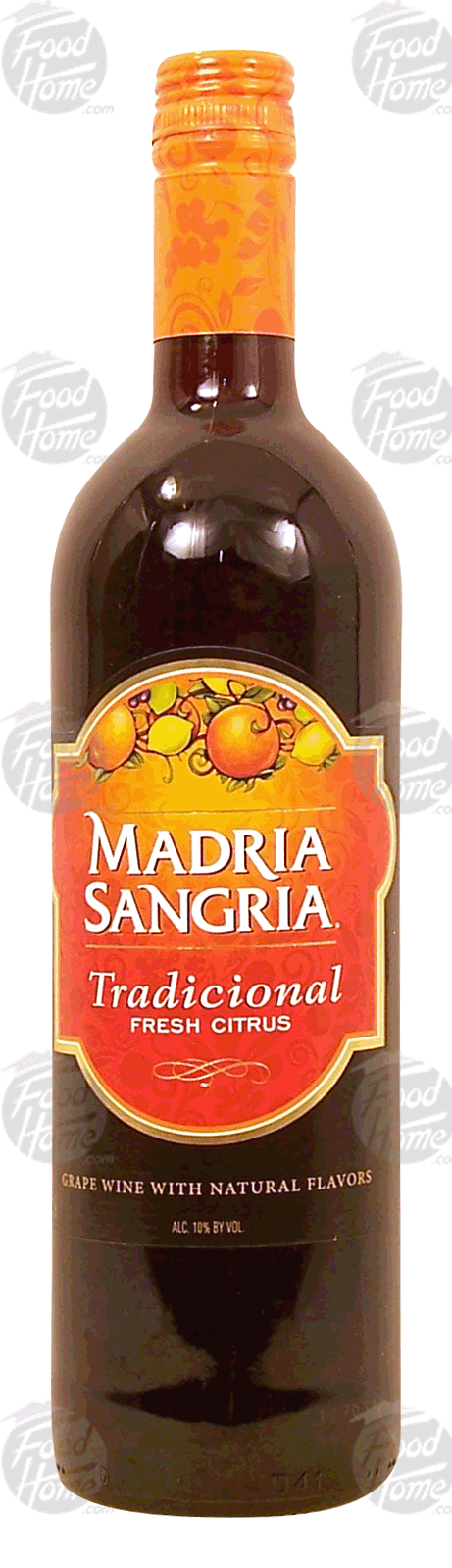 Madria Sangria Tradicional fresh citrus grape wine, 10% alc. by vol. Full-Size Picture